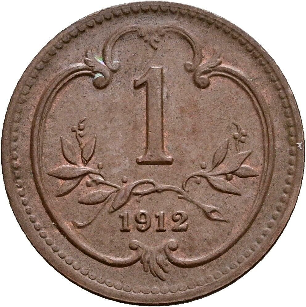 1 Heller Franz Joseph I. 1848-1916 1912 – Vorderseite