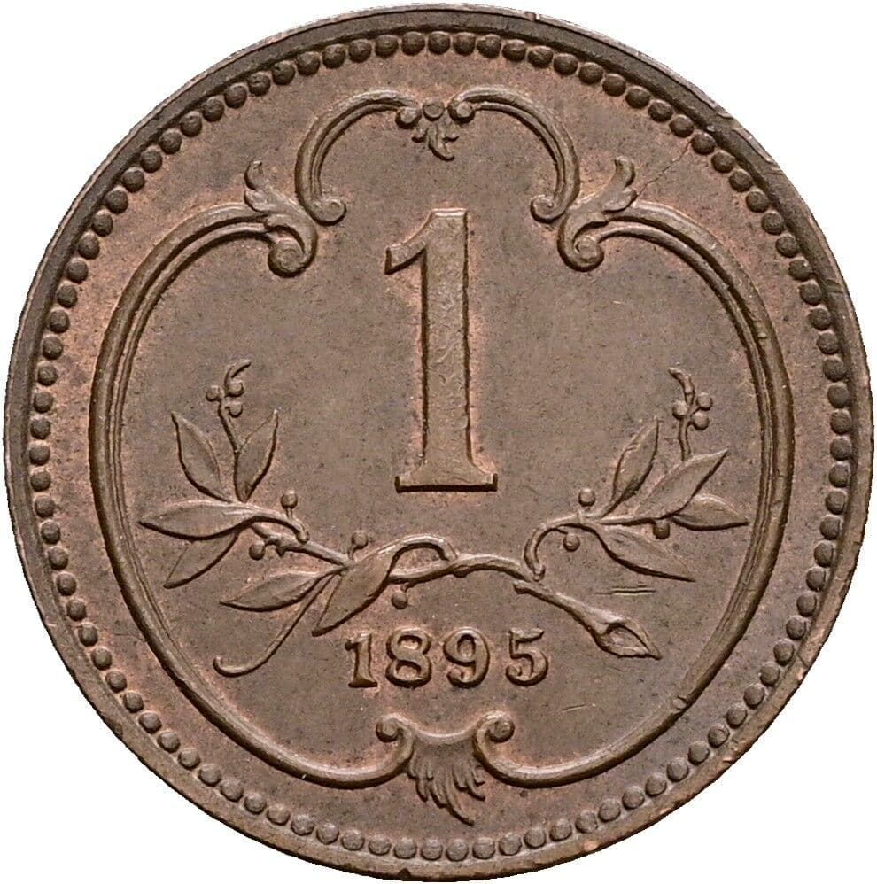 1 Heller Franz Joseph I. 1848-1916 1895 – Vorderseite