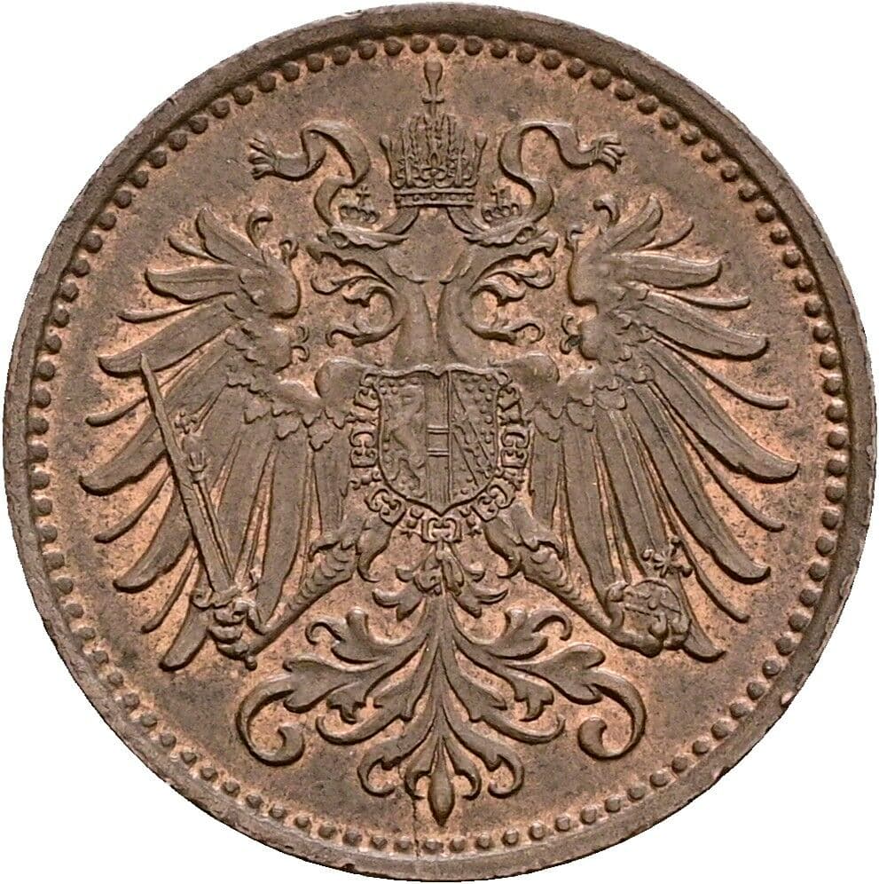 1 Heller Franz Joseph I. 1848-1916 1897 – Rückseite