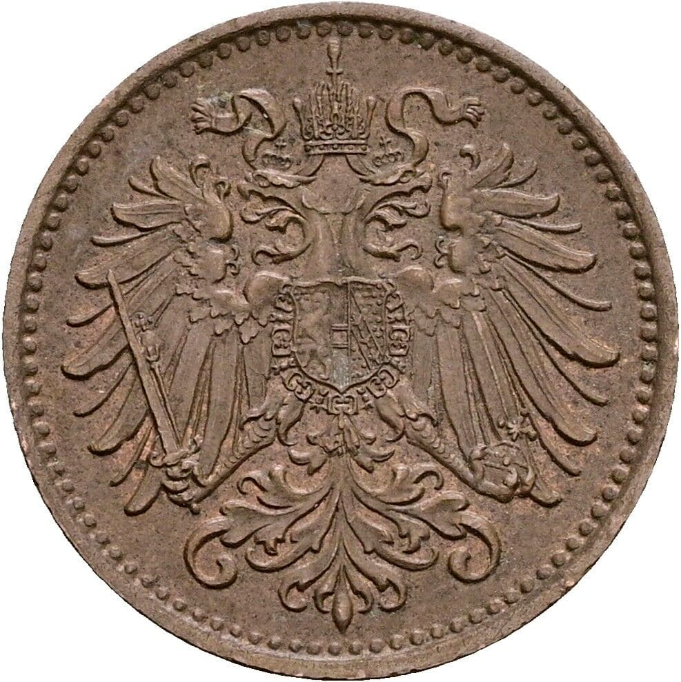 1 Heller Franz Joseph I. 1848-1916 1897 – Rückseite