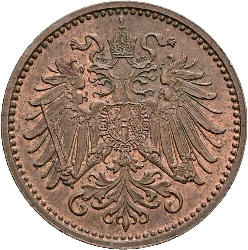 1 Heller Franz Joseph I. 1848-1916 1895 – Rückseite