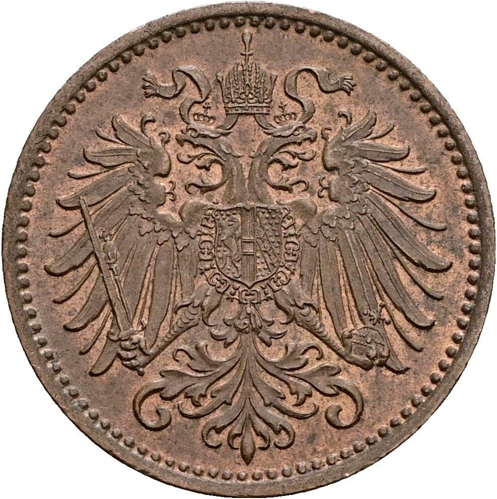 1 Heller Franz Joseph I. 1848-1916 1895 – Rückseite