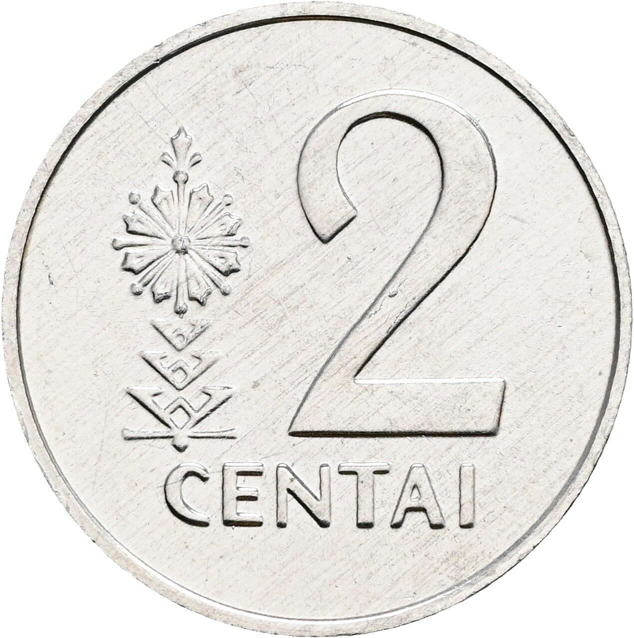 2 Centai 1991 – Vorderseite