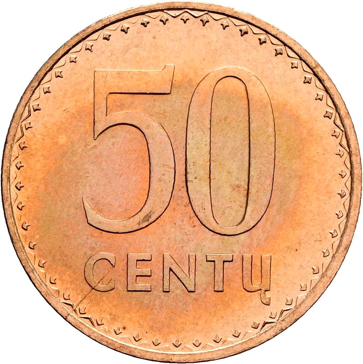 50 Centu 1991 – Vorderseite