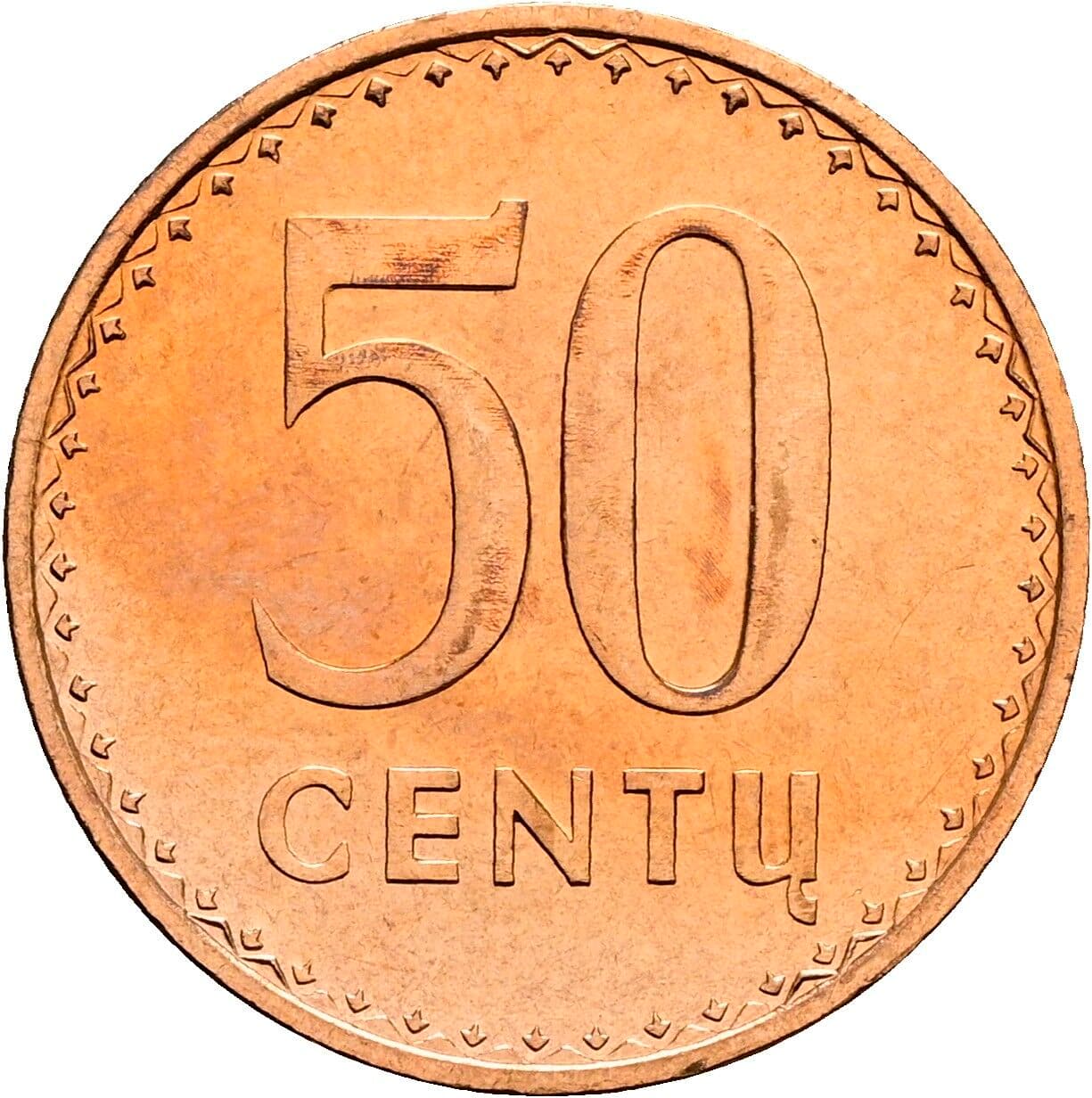 50 Centu 1991 – Vorderseite