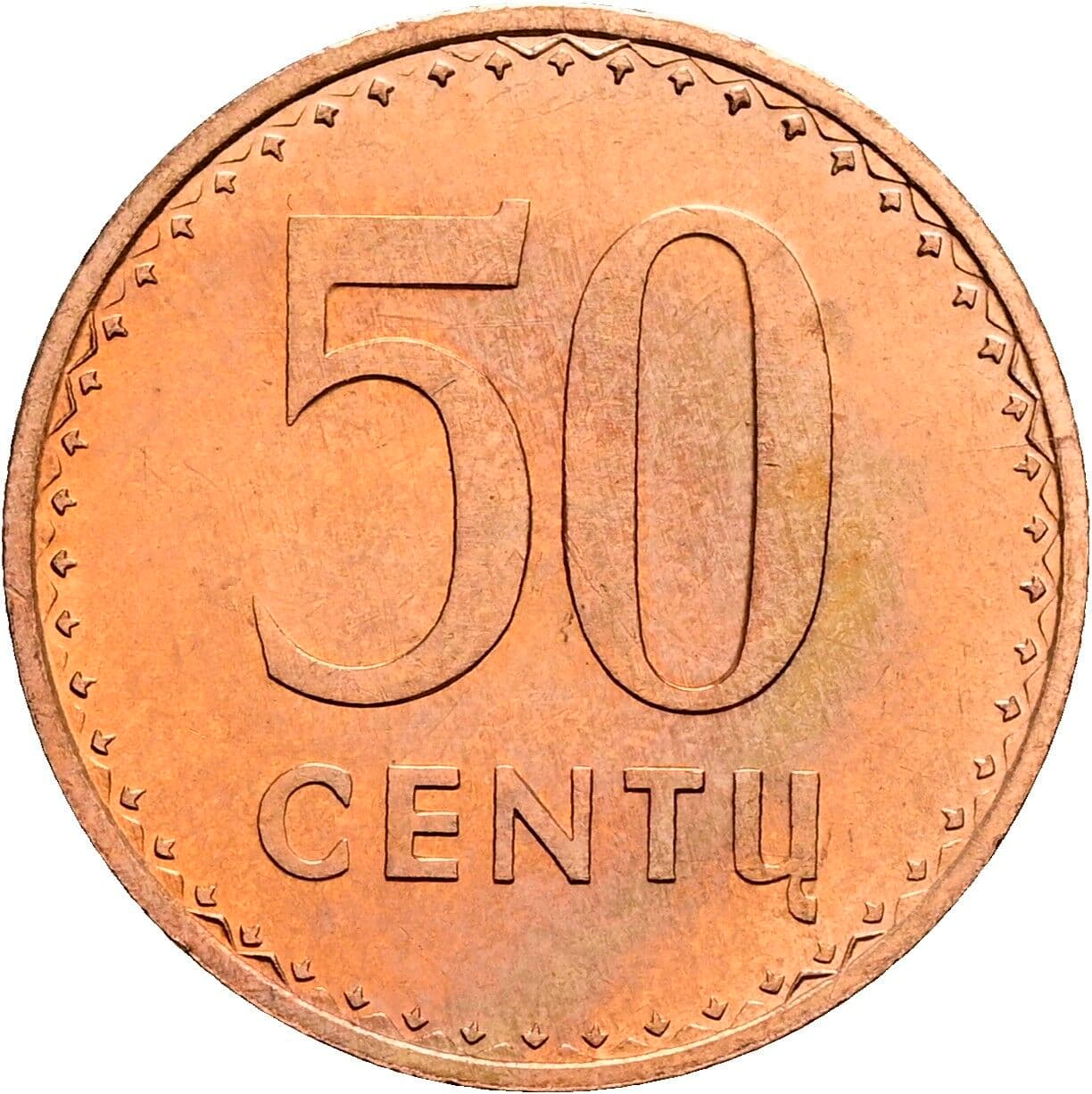50 Centu 1991 – Vorderseite