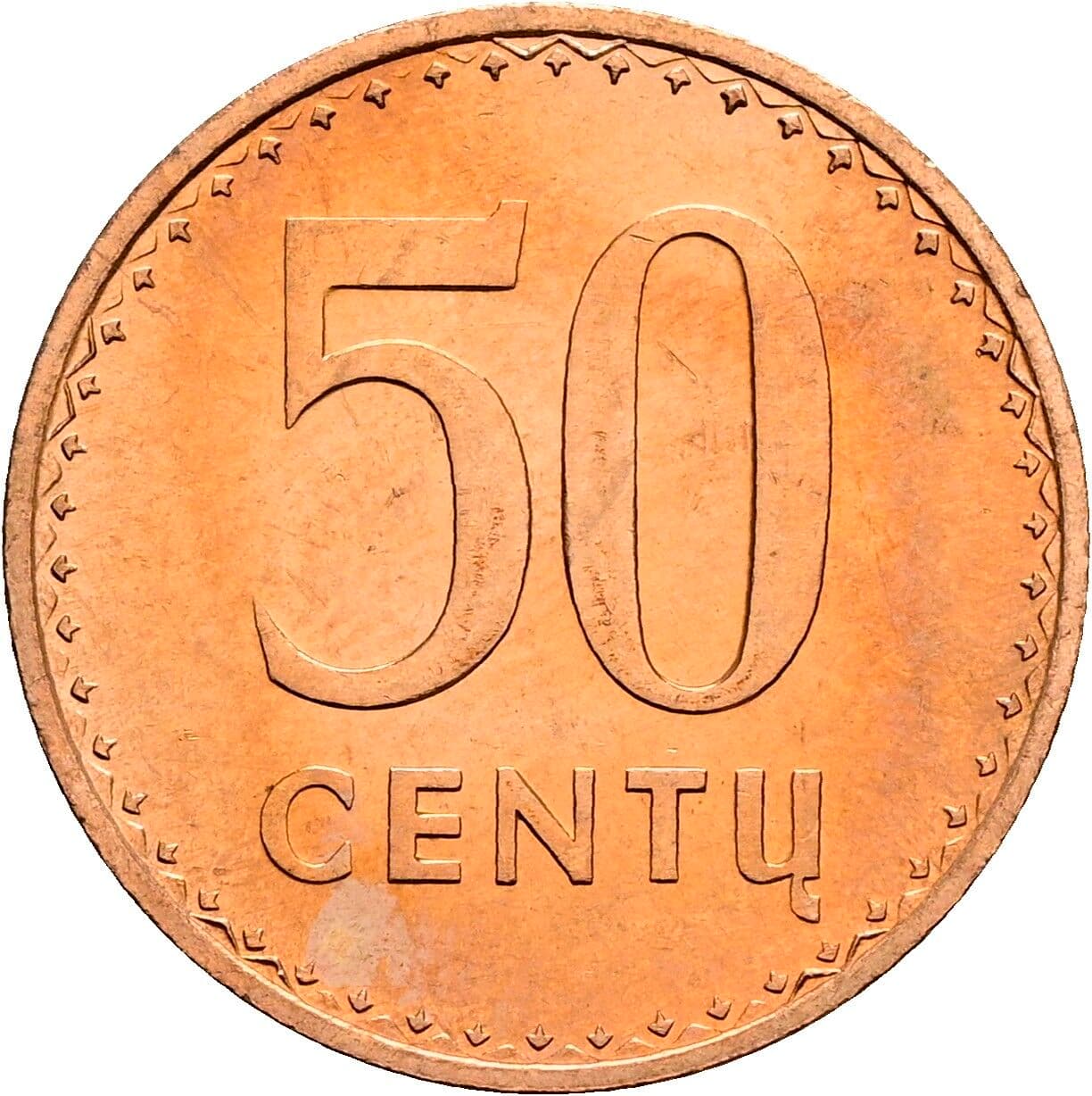 50 Centu 1991 – Vorderseite