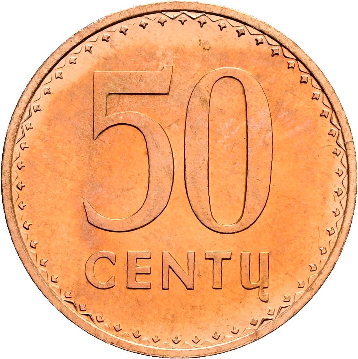 50 Centu 1991 – Vorderseite