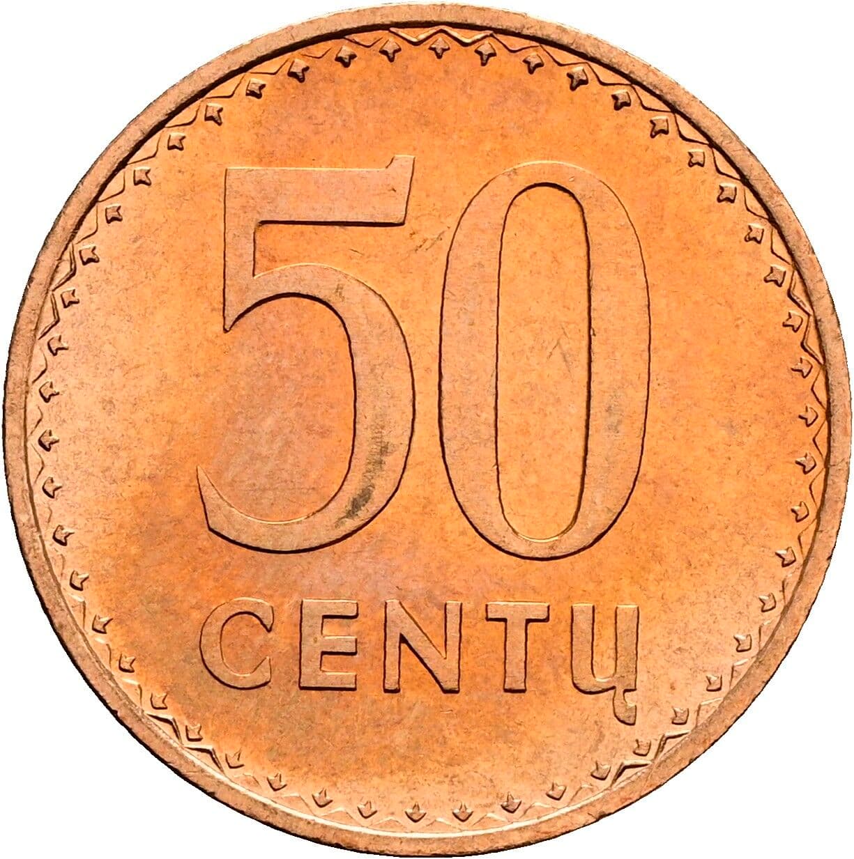 50 Centu 1991 – Vorderseite