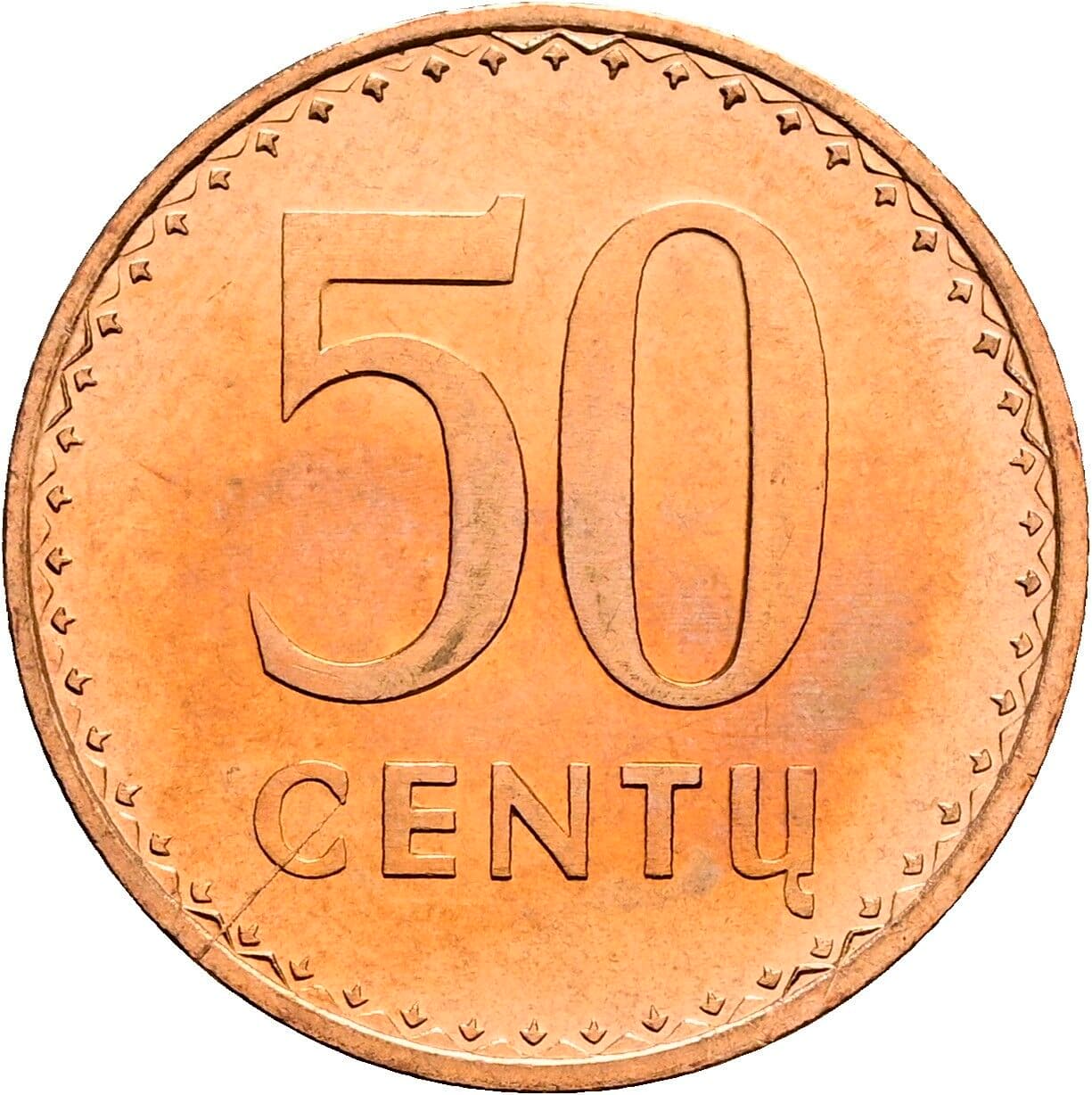 50 Centu 1991 – Vorderseite