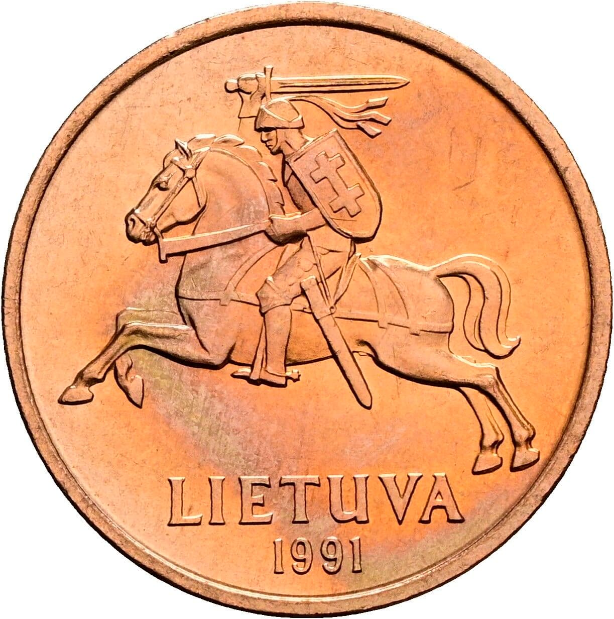 50 Centu 1991 – Rückseite