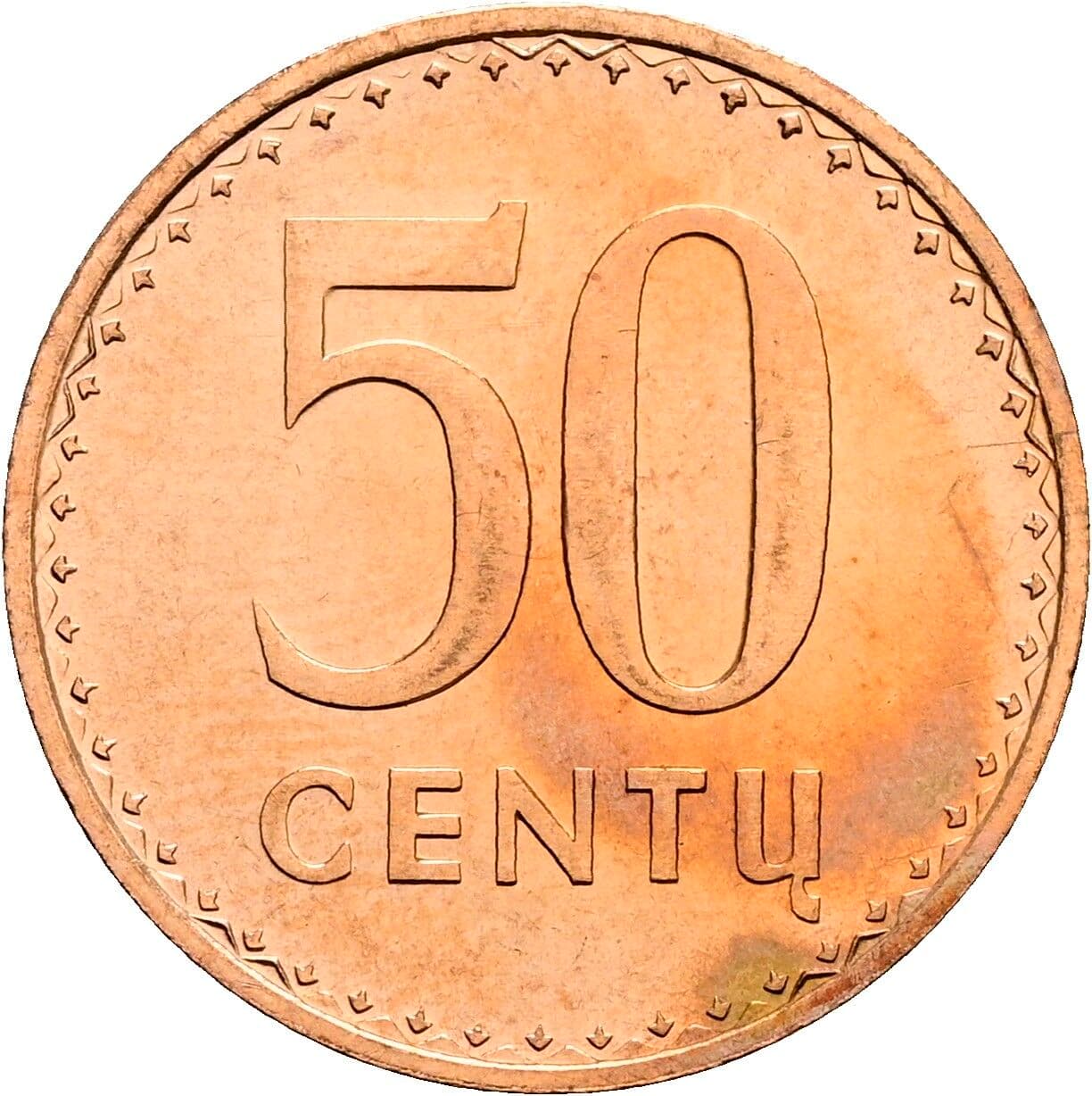 50 Centu 1991 – Vorderseite