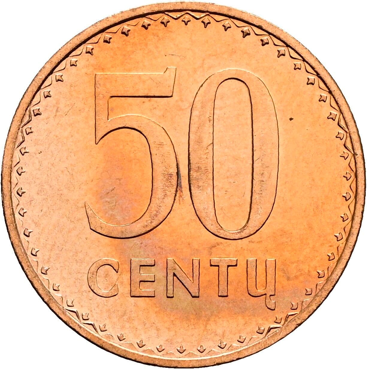 50 Centu 1991 – Vorderseite