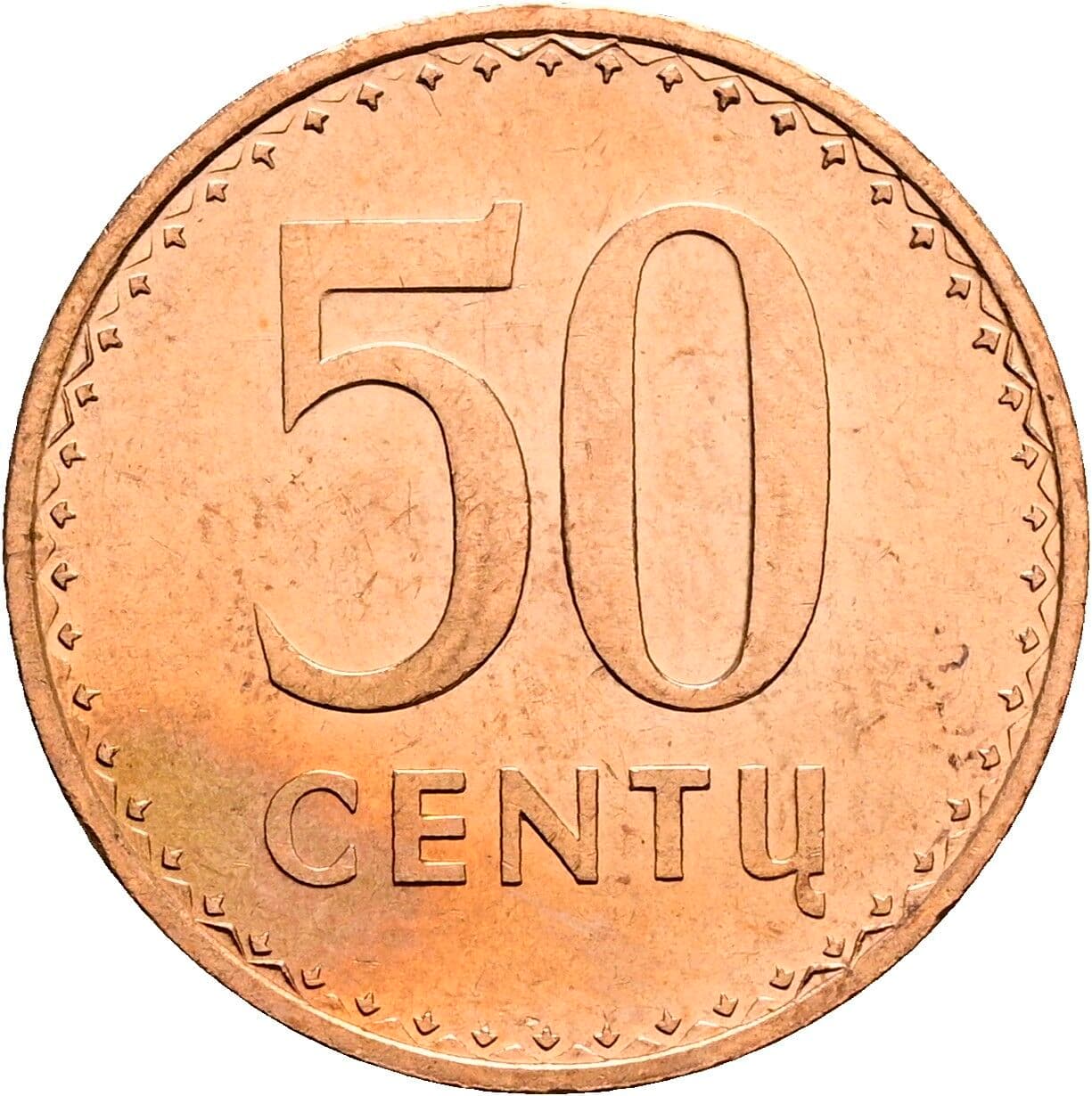 50 Centu 1991 – Vorderseite