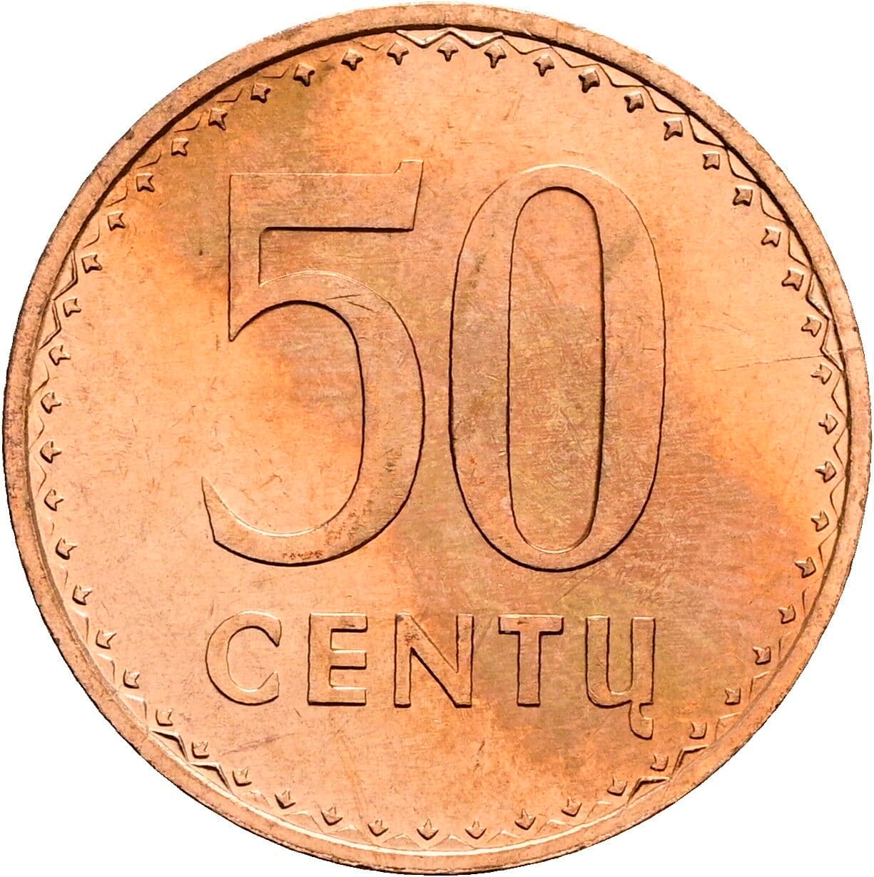 50 Centu 1991 – Vorderseite
