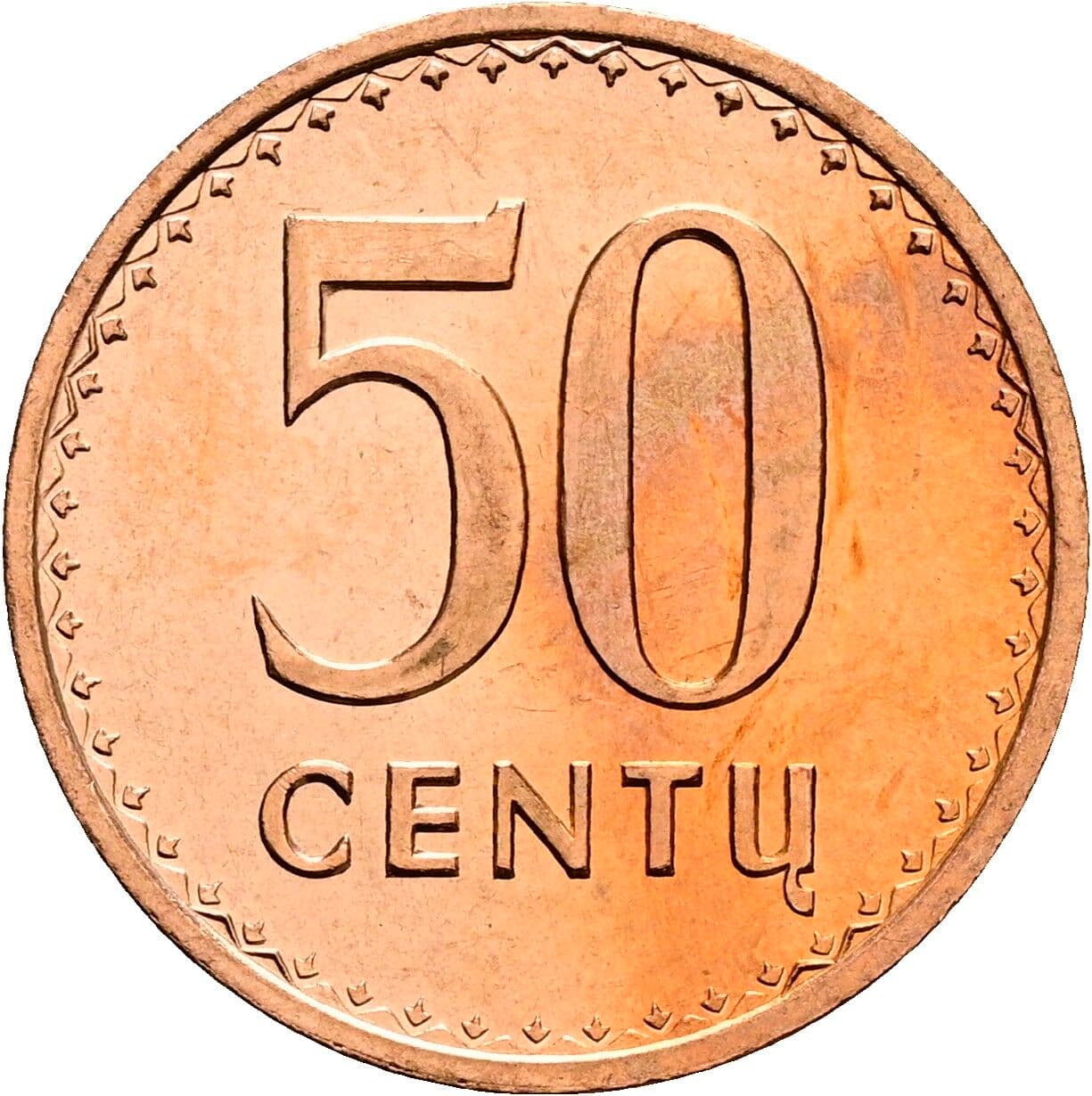 50 Centu 1991 – Vorderseite
