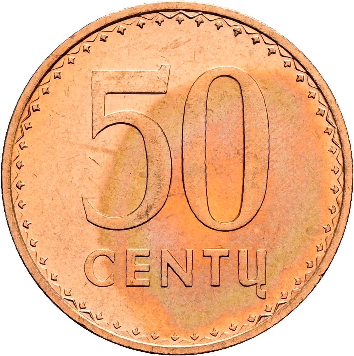 50 Centu 1991 – Vorderseite