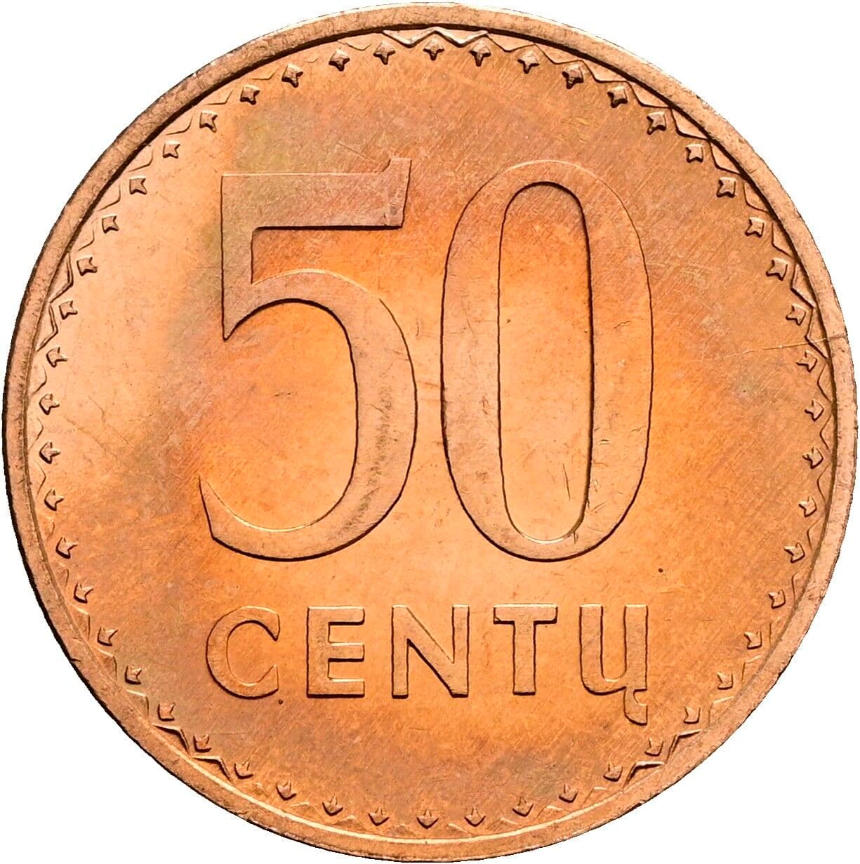 50 Centu 1991 – Vorderseite