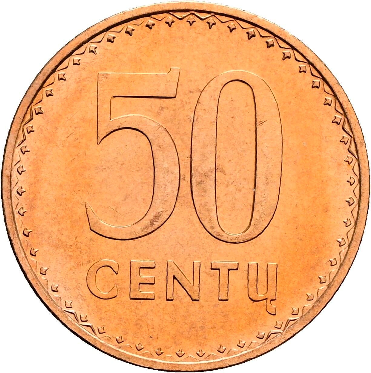 50 Centu 1991 – Vorderseite