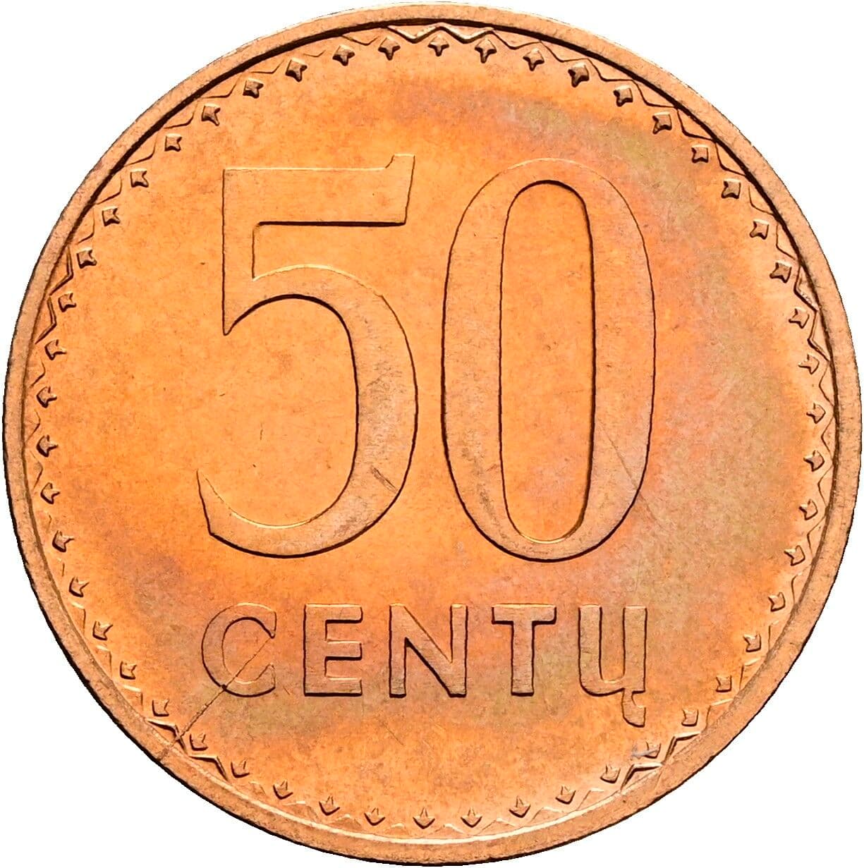 50 Centu 1991 – Vorderseite