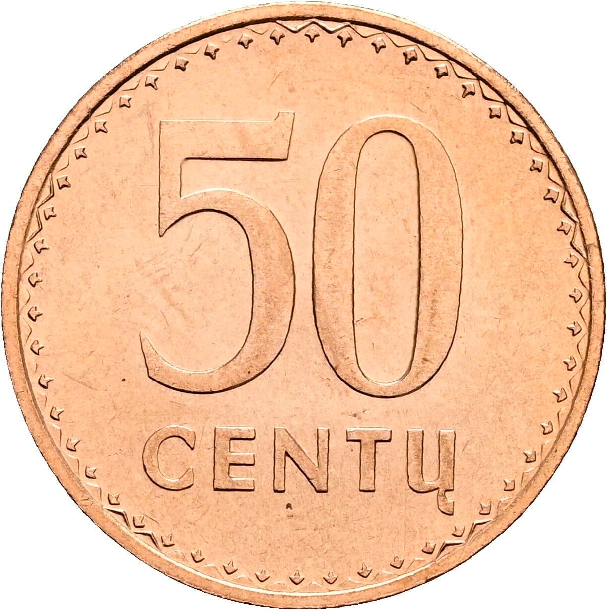 50 Centu 1991 – Vorderseite