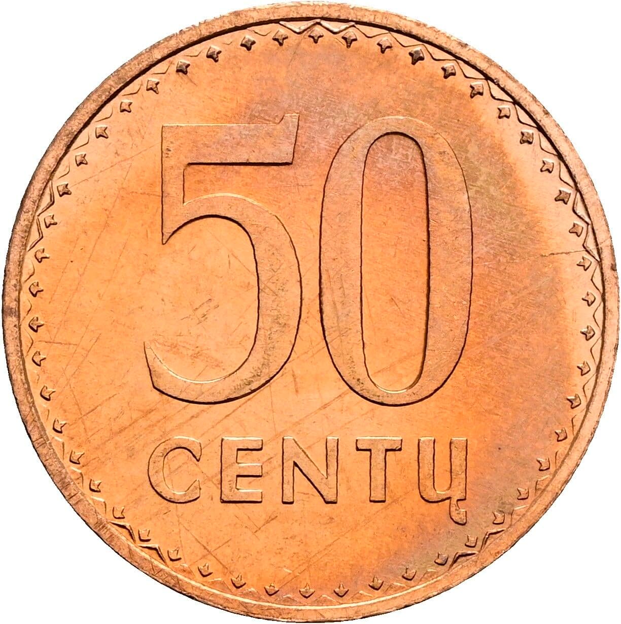 50 Centu 1991 – Vorderseite