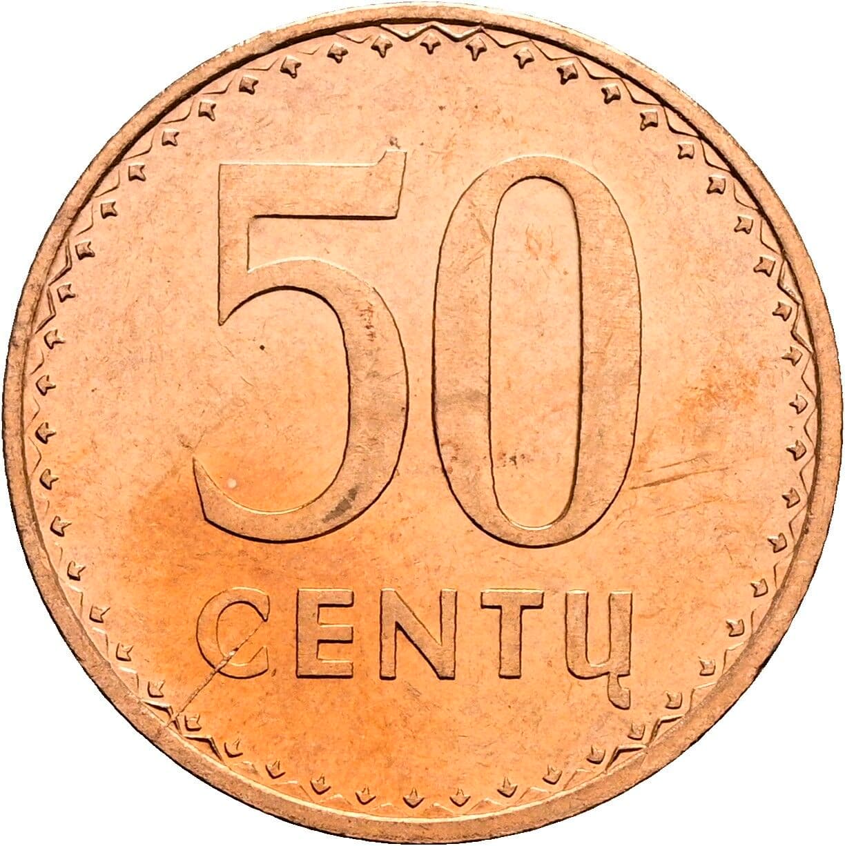 50 Centu 1991 – Vorderseite
