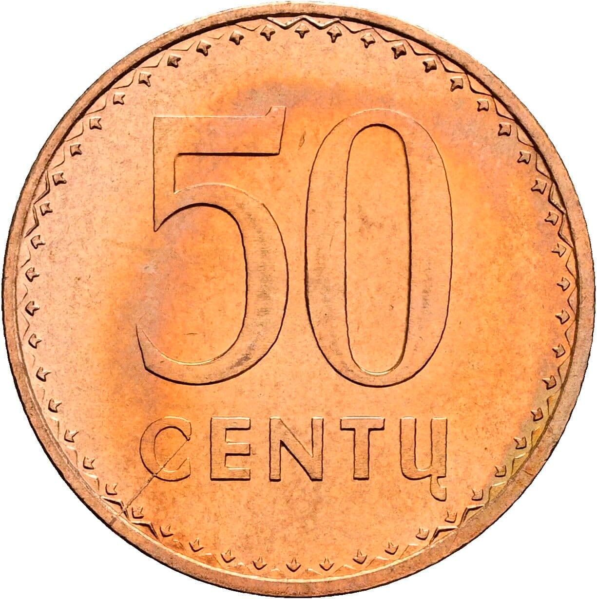 50 Centu 1991 – Vorderseite