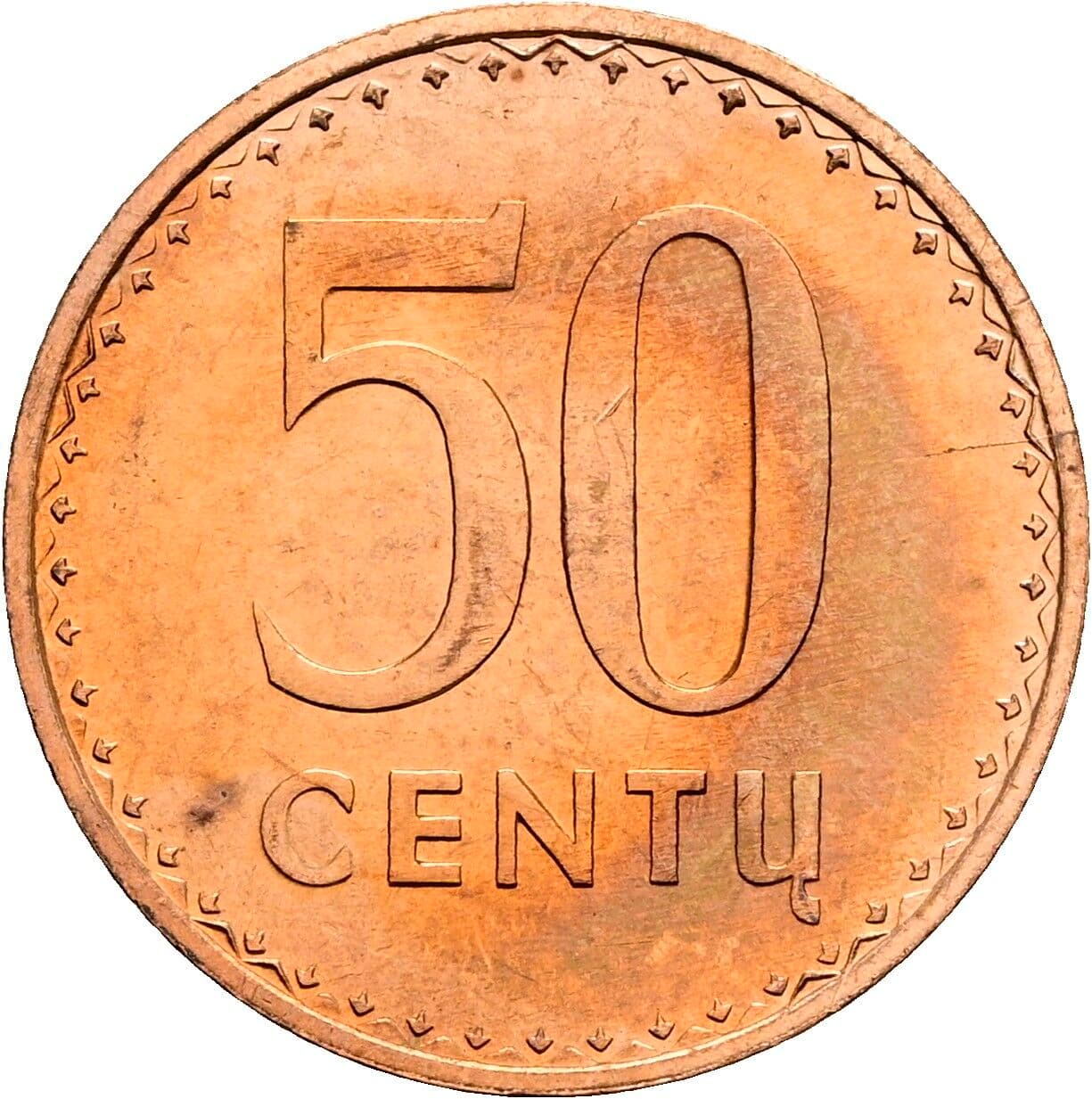 50 Centu 1991 – Vorderseite