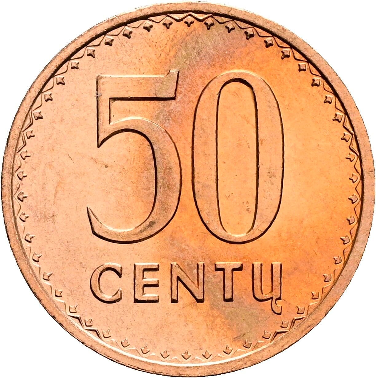 50 Centu 1991 – Vorderseite