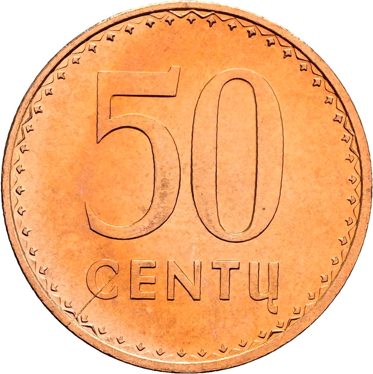 50 Centu 1991 – Vorderseite