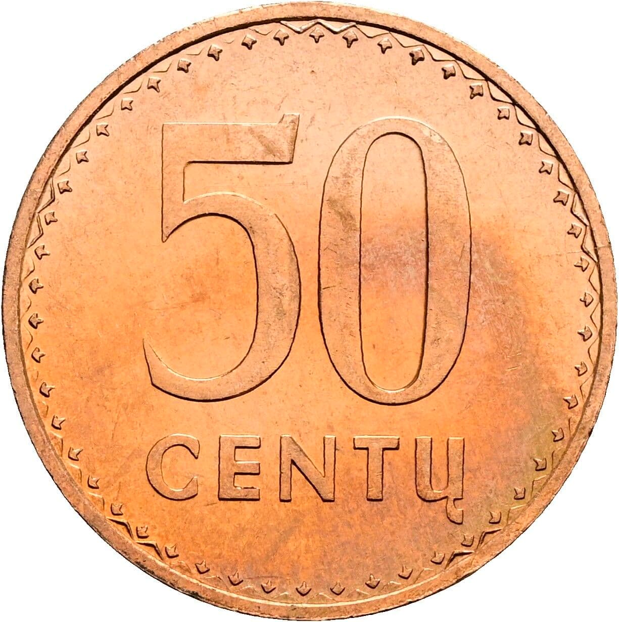 50 Centu 1991 – Vorderseite