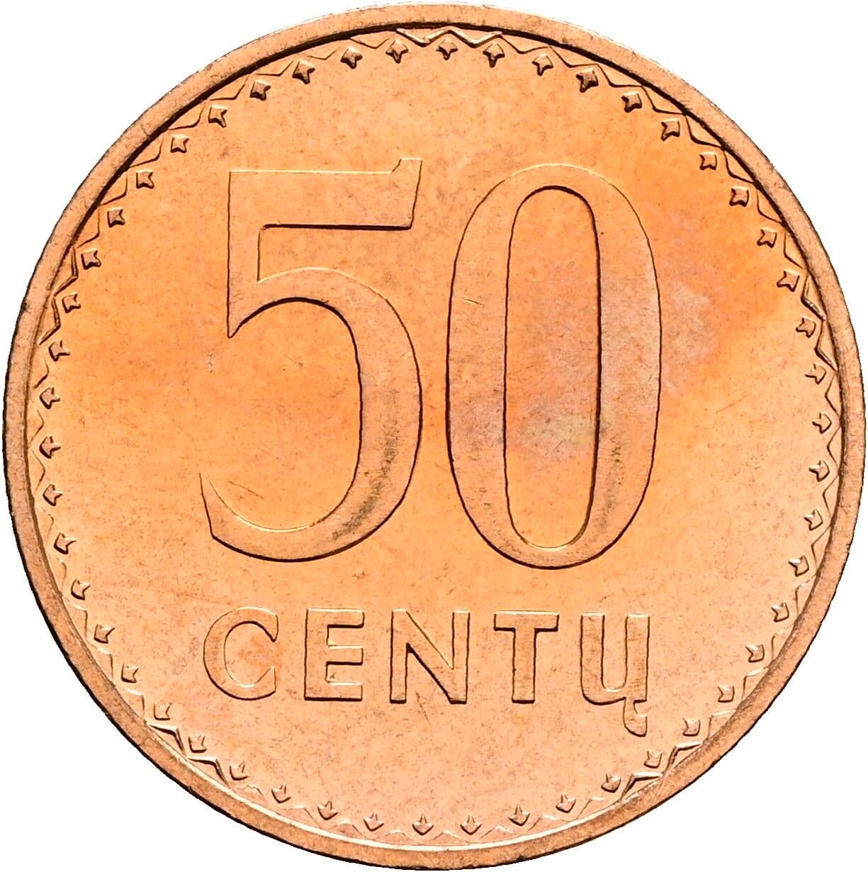 50 Centu 1991 – Vorderseite