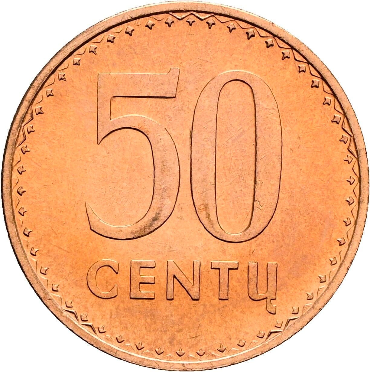50 Centu 1991 – Vorderseite