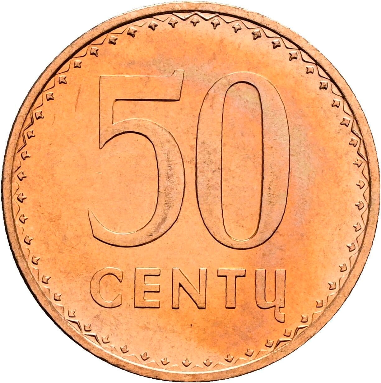 50 Centu 1991 – Vorderseite