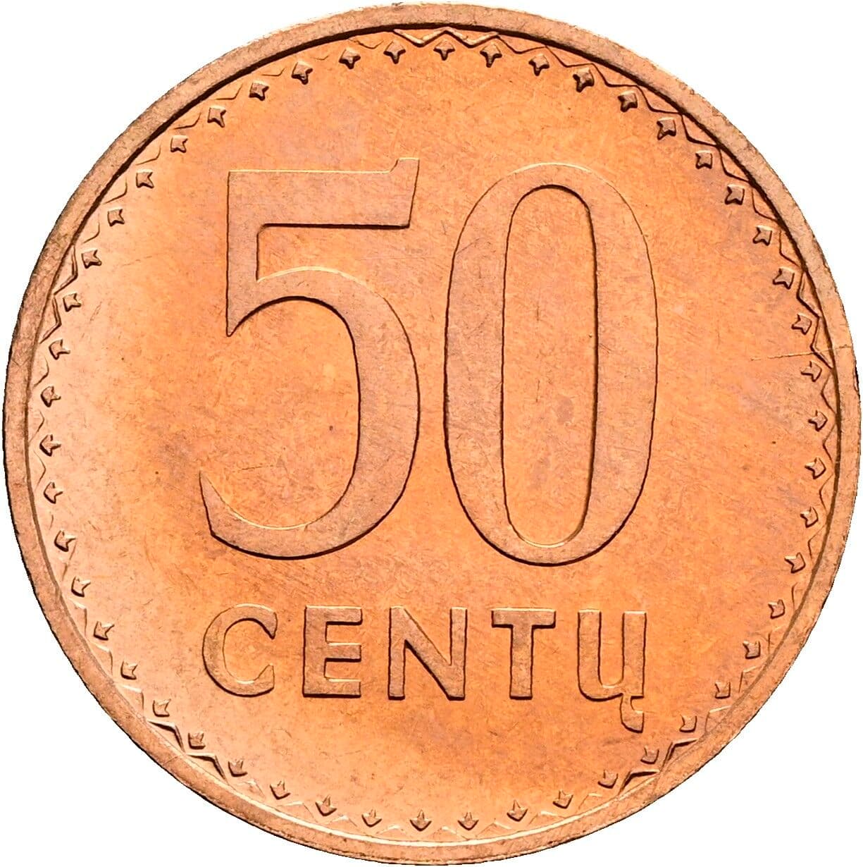 50 Centu 1991 – Vorderseite