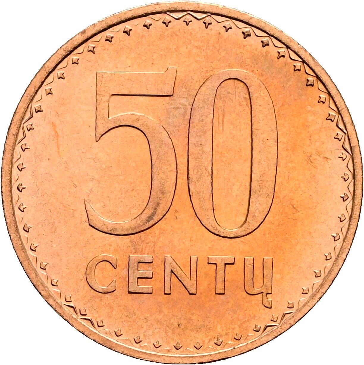 50 Centu 1991 – Vorderseite