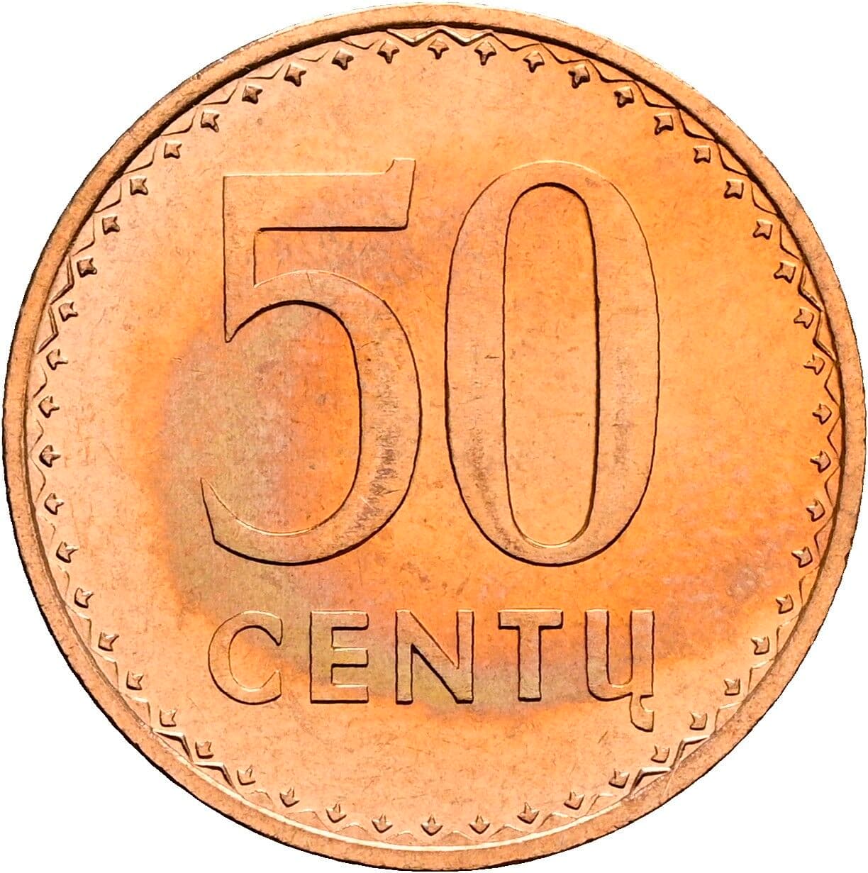 50 Centu 1991 – Vorderseite