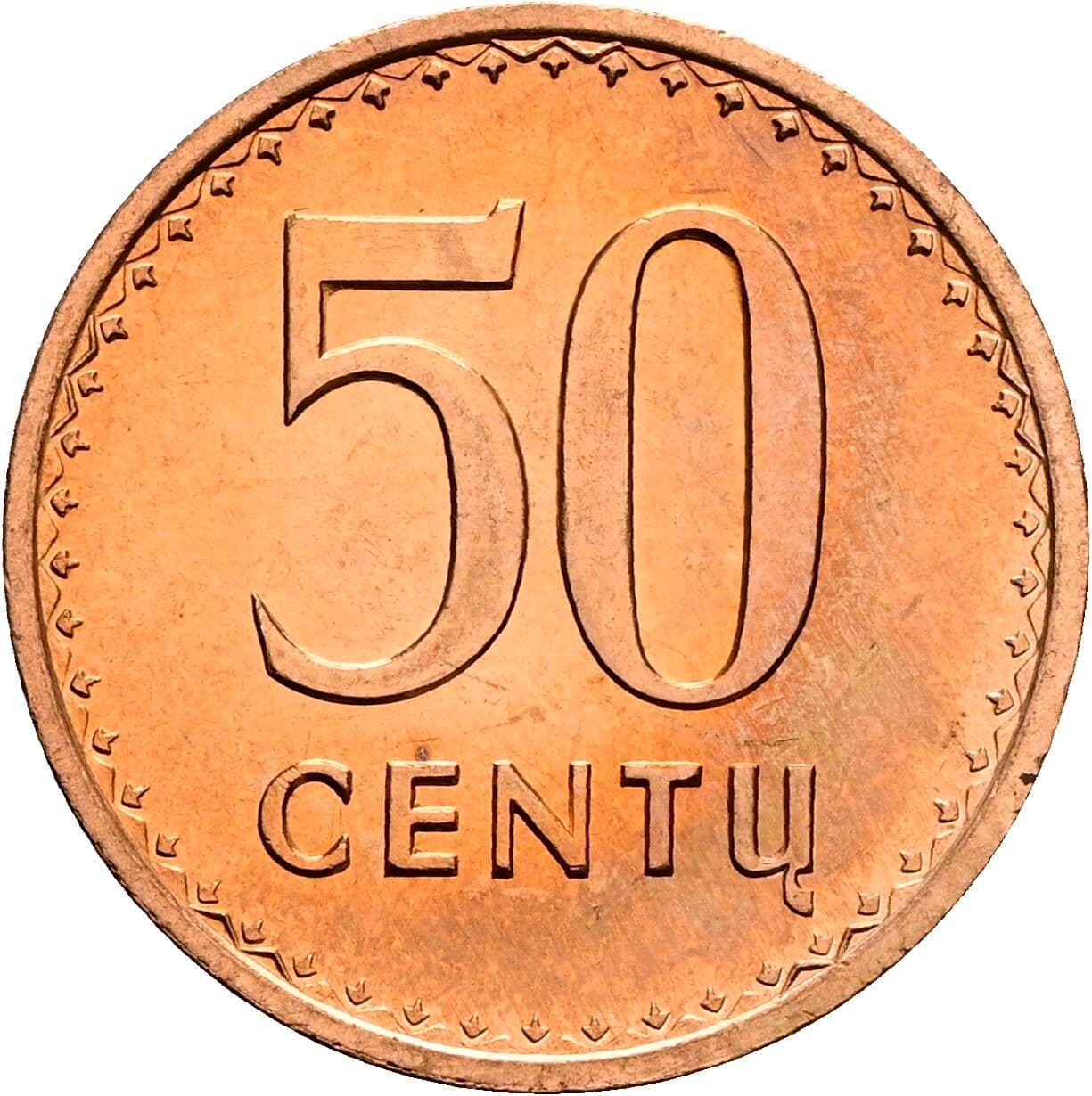 50 Centu 1991 – Vorderseite