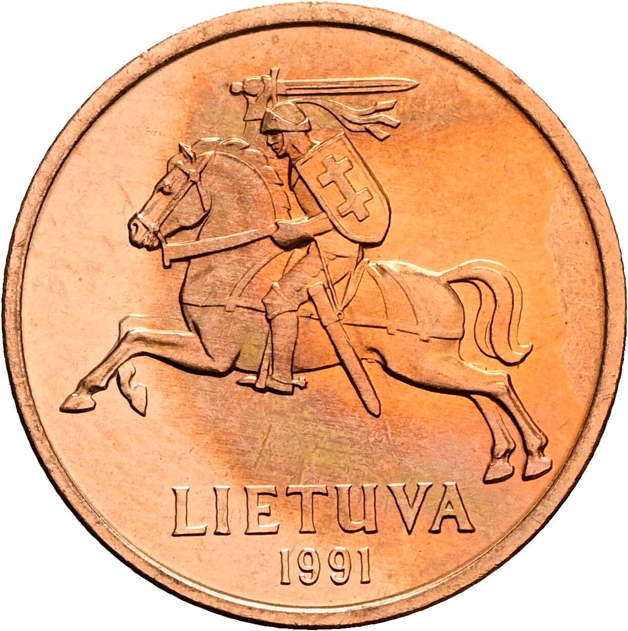 50 Centu 1991 – Rückseite