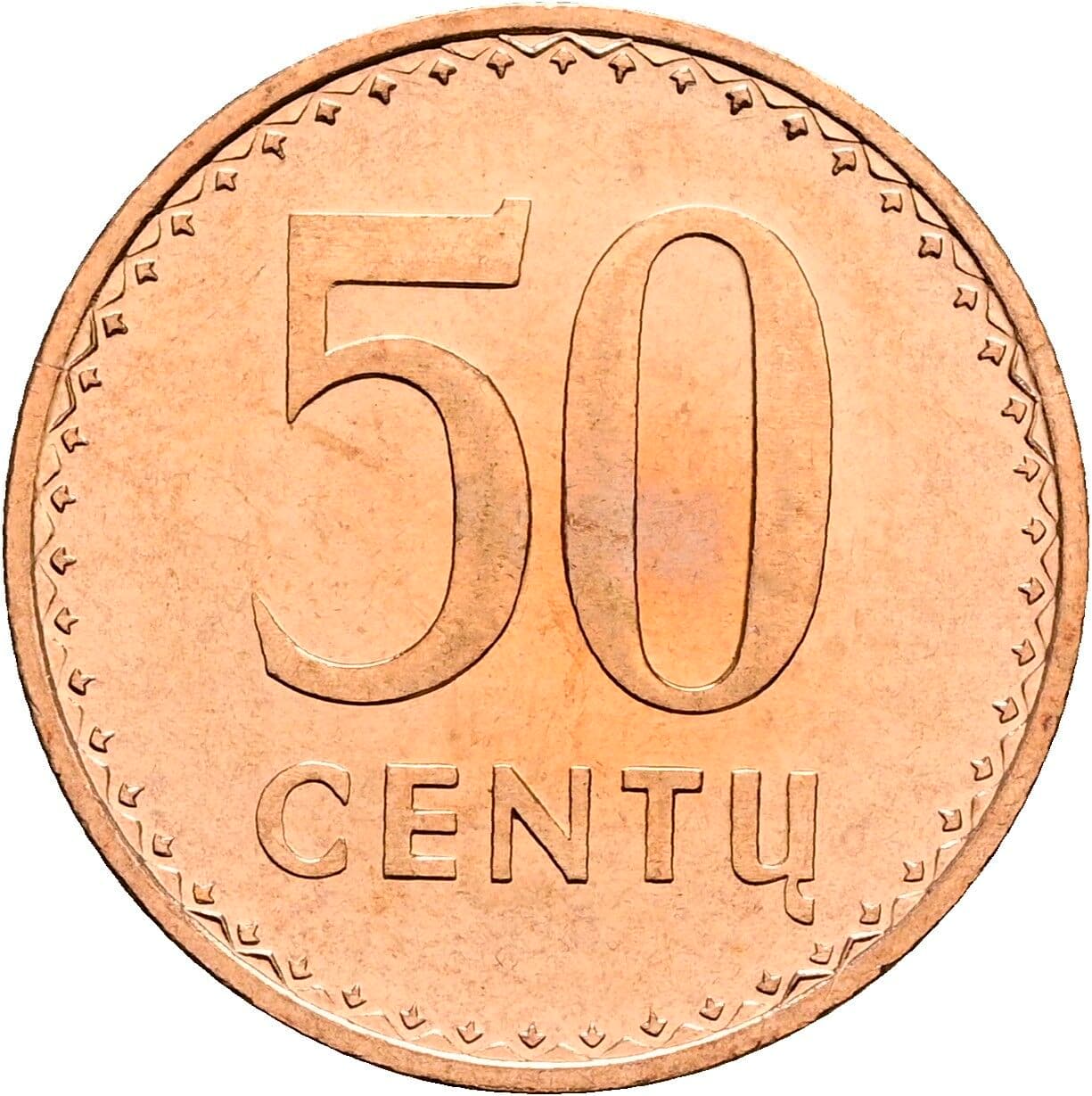 50 Centu 1991 – Vorderseite