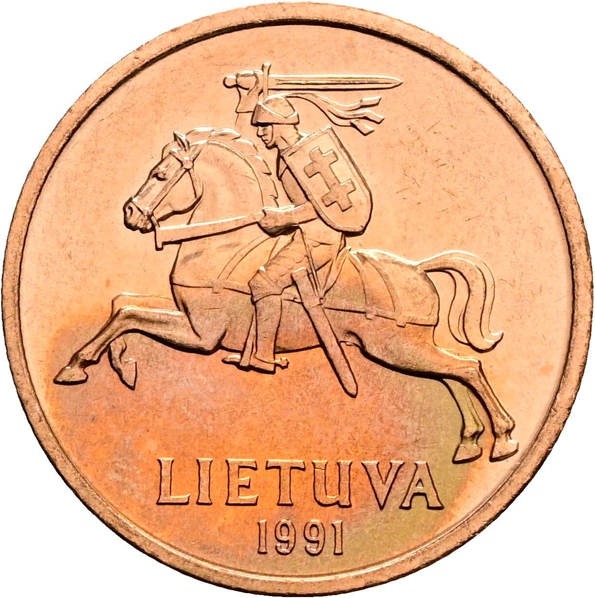50 Centu 1991 – Rückseite