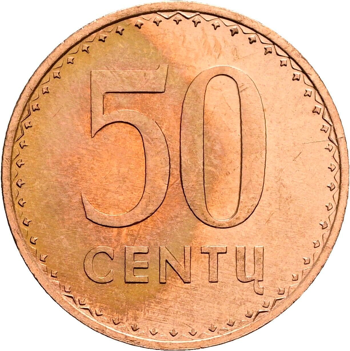 50 Centu 1991 – Vorderseite