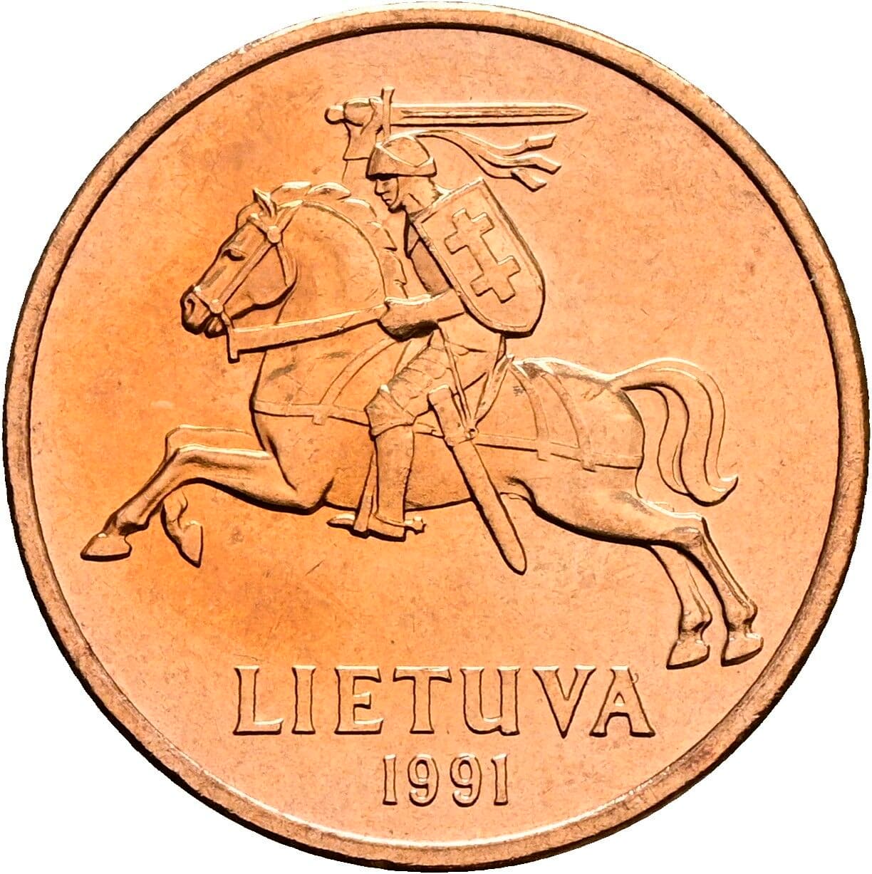 50 Centu 1991 – Rückseite