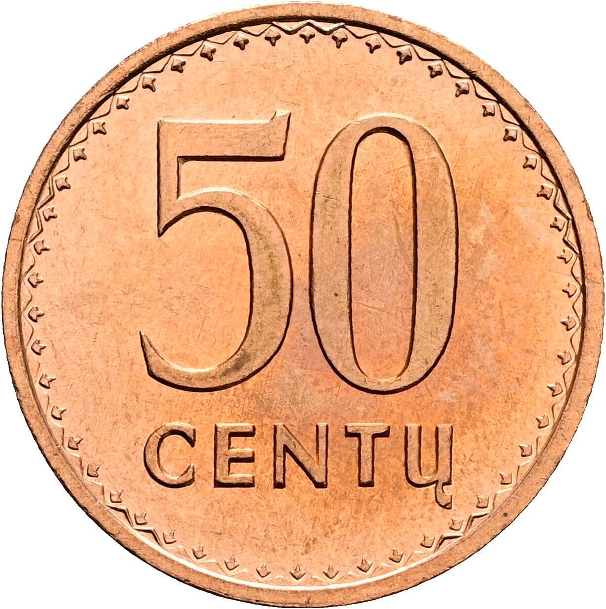 50 Centu 1991 – Vorderseite