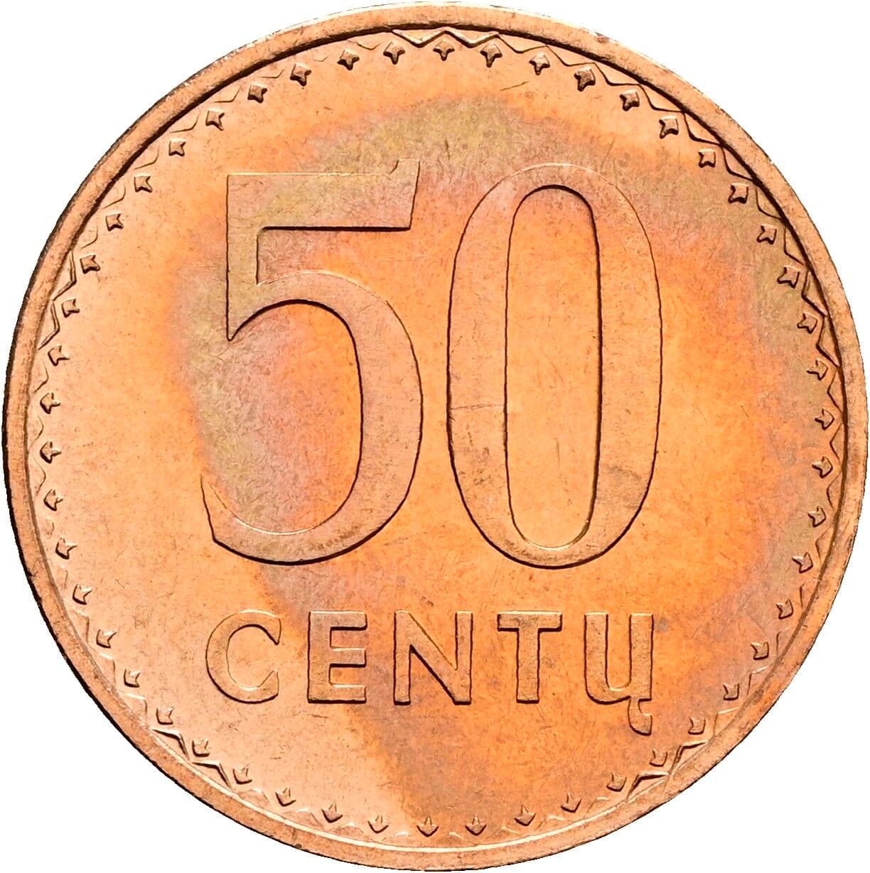 50 Centu 1991 – Vorderseite