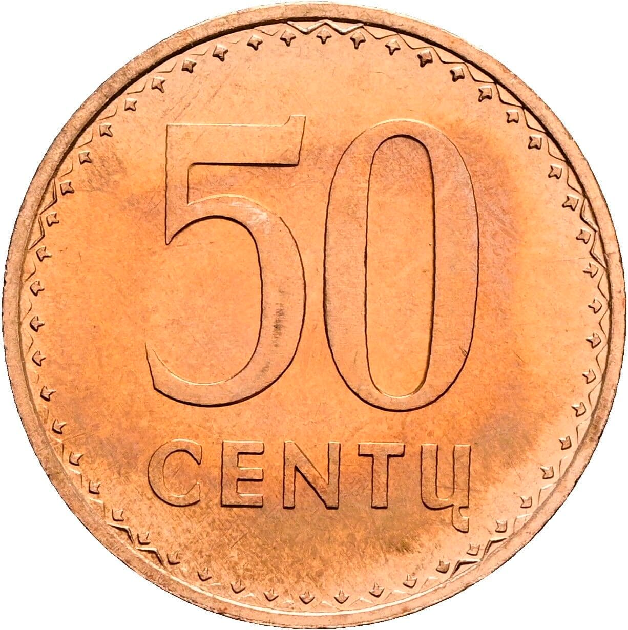 50 Centu 1991 – Vorderseite
