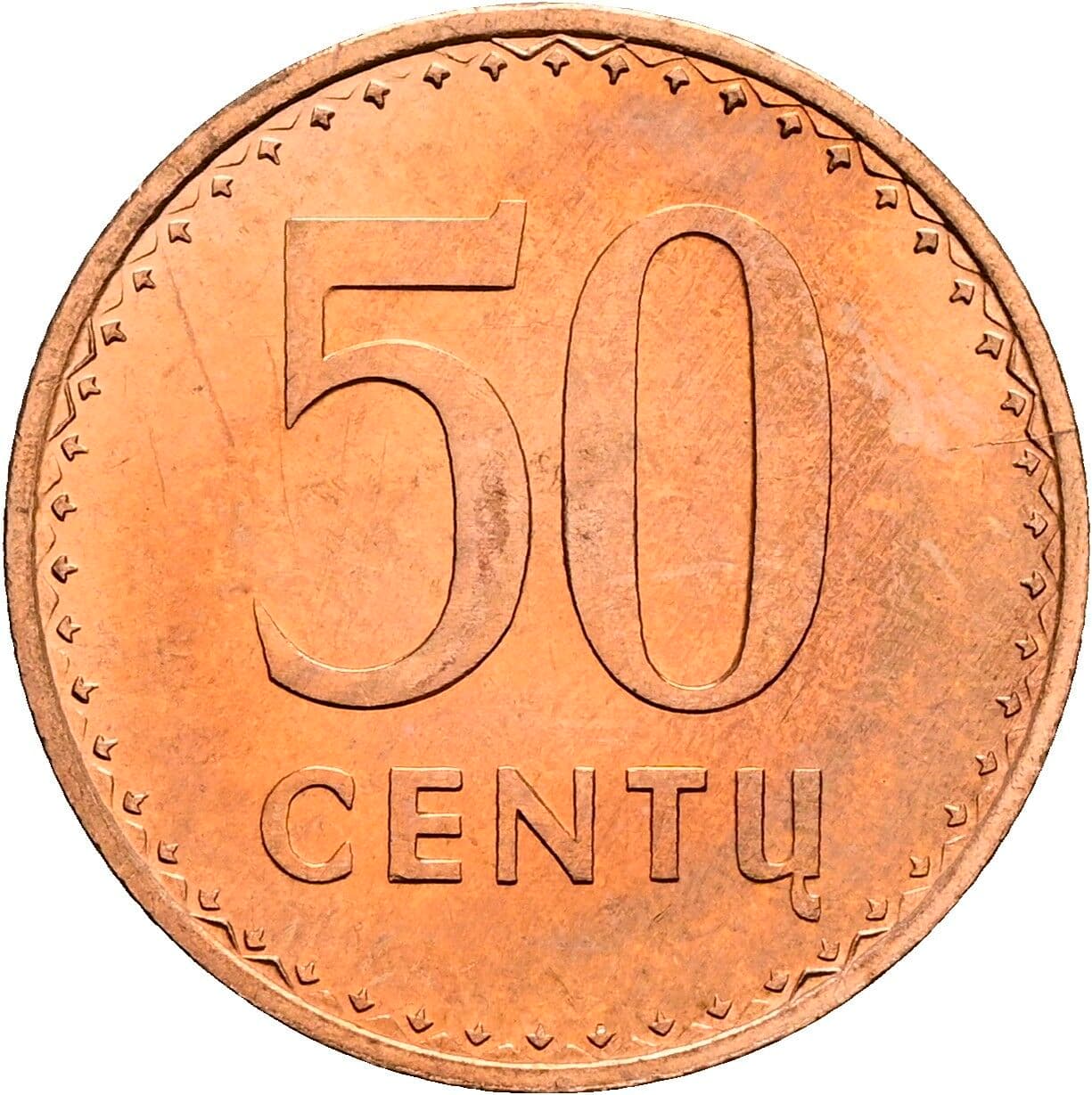 50 Centu 1991 – Vorderseite