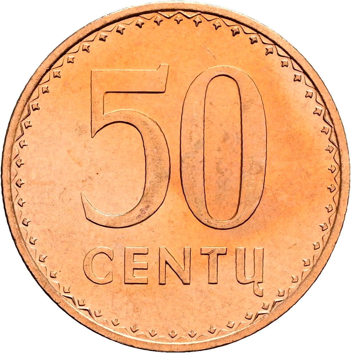50 Centu 1991 – Vorderseite