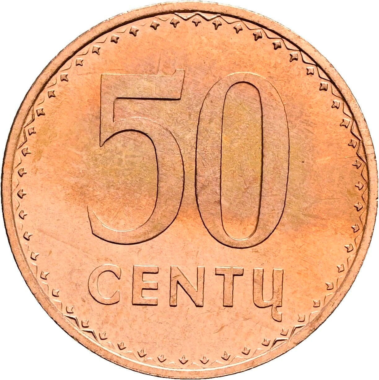 50 Centu 1991 – Vorderseite